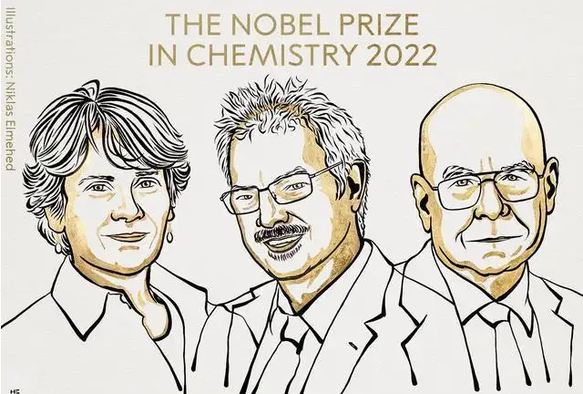 2022年诺贝尔化学奖揭晓，沙普莱斯两获诺贝尔化学奖！