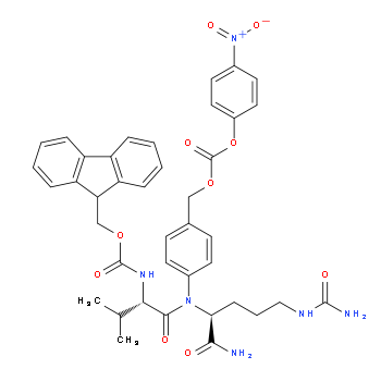 (9H-Fluoren-9-yl)methyl ((S)-1-(((S)-1-amino-1-oxo-5-ureidopentan-2-yl)(4-((((4-nitrophenoxy)carbonyl)oxy)methyl)phenyl)amino)-3-methyl-1-oxobutan-2-y