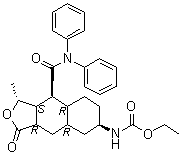 [(1R,3aR,4aR,6R,8aR,9S,9aS)-9-[(二苯基氨基)羰基]十二氢-1-甲基-3-氧代萘并[2,3-c]呋喃-6-基]氨基甲酸乙酯