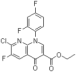 Ethyl 1-(2,4-difluorophenyl)-7-chloro-6-fluoro-4-oxopyridino[2,3-b]pyridine-3-carboxylate