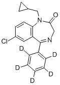 7-氯-1-(环丙基甲基)-1,3-二氢-5-(苯基-D5)-2H-1,4-苯并二氮杂卓-2-酮