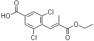 3,5-二氯-4-[(1E)-3-乙氧基-2-甲基-3-氧代-1-丙烯-1-基]苯甲酸                        LUSUTROMBOPAG中间体