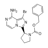 (S)-苯基 2-(8-氨基-1-溴咪唑[1,5-A]吡嗪-3-基)吡咯烷-1-羧酸酯
